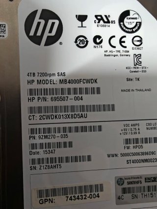 Disco Duro HP SAS 4TB
