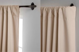 Barra Cortina Extensible Amazon Basics Marrón