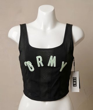 Top GRMY Jungle Punch Negro con Cordones Blancos