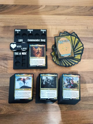 4 Mazos Commander Cartas Magic OFERTA lote mtg edh