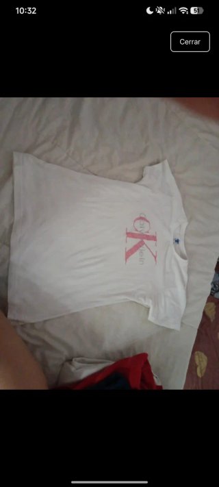 Camiseta Calvin Klein Mujer Blanca