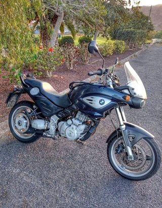 BMW F650 CS Negra/Plata