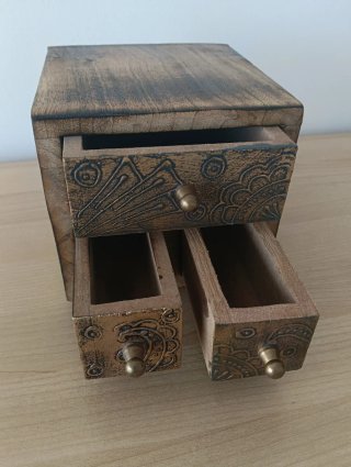 Cajita joyero decorativa madera
