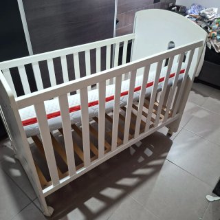 Cuna Micuna blanca con osito