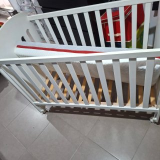 Cuna Micuna blanca con osito