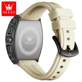 Reloj Olevs Hombre Negro Beige