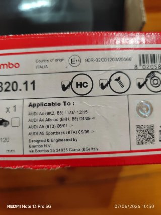 2 Discos de freno Brembo Prime con pastillas de fr