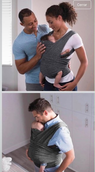 Portabebés Boppy Comfy Fit gris