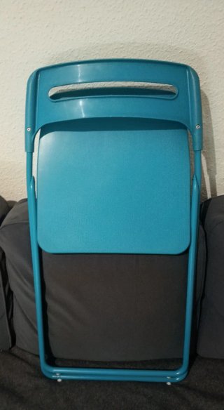 Sedia pieghevole Ikea turchese
