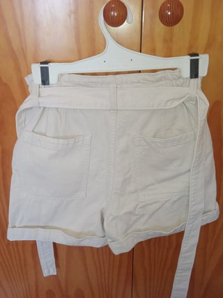 Bermudas Mango Talla S Blanco Roto