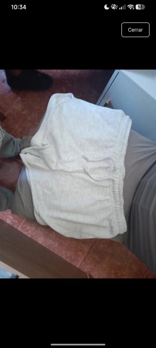 Pantalón corto beige/gris