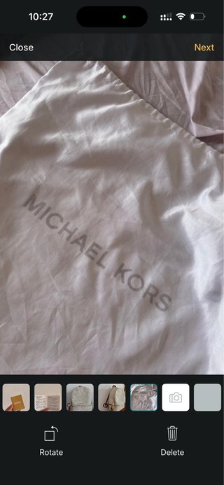 Mochila Michael Kors Original Beige/Blanco