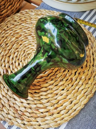 Jarrón de cerámica esmaltada