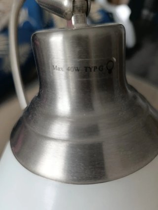 Lámpara de mesa metal y cristal