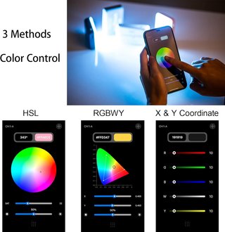 Coppia luci LED RGB fotografia e video