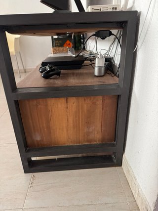 Mueble TV madera y metal