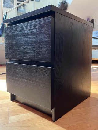 2 comodini/cassettiera Ikea nera