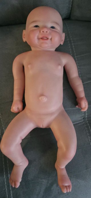 Muñeca de silicona platino