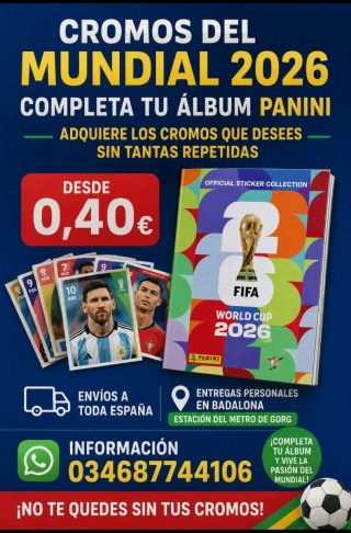 Cromos Panini Mundial 2026