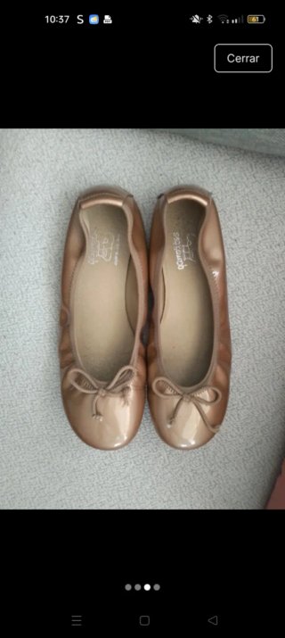 Bailarinas doradas talla 35