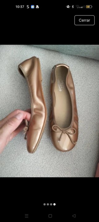 Bailarinas doradas talla 35