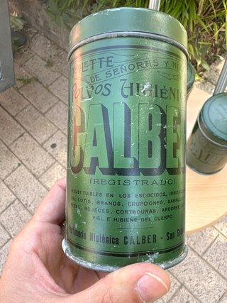 3 Latas Antiguas Calber Higiene