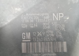 Faro derecho opel 13260845rh zafira b cosmo 474114