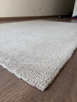 Alfombra pelo corto, beige, 135x195