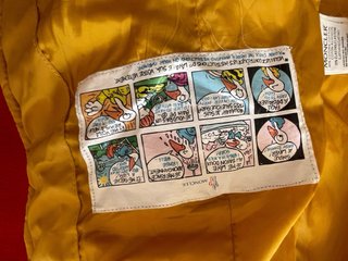 Moncler piumino donna giallo
