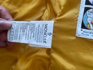 Moncler piumino donna giallo