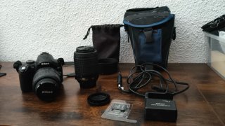 Cámara Nikon D5000 Negra + Accesorios