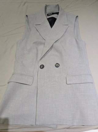 Chaleco largo Zara T-XS