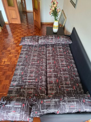 Sofá Cama Tela Diseño Moderno