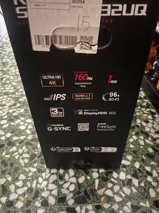 Monitor Asus 32”Rog Strix XG32UQ 4K 160Hz Fast-IPS