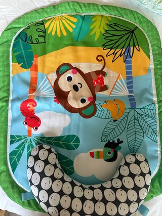 Manta de juego para bebé con cojín