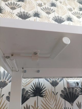 Mesa escritorio elevable blanca