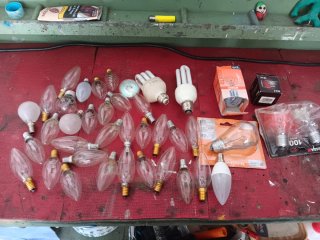 Lote Bombillas variadas.