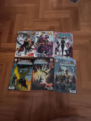 Lote comics Thor y 4 Fantásticos