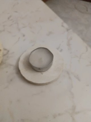 Porta candele artigianale in pietra leccese