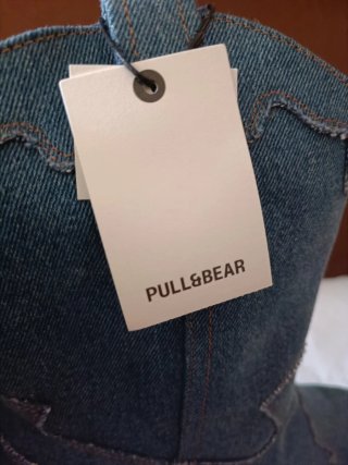 Botas vaqueras Pull&Bear denim azul T40 nuevas