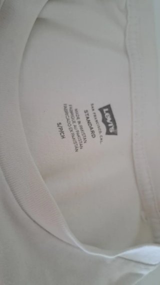Camiseta Levi's Blanca Básica Talla S