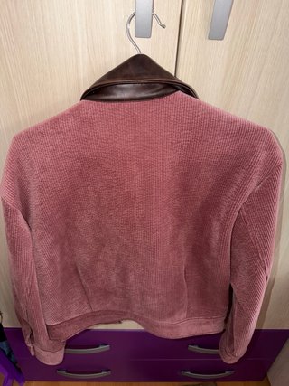 Chaqueta Zara Corduroy Cuello Piel Talla S
