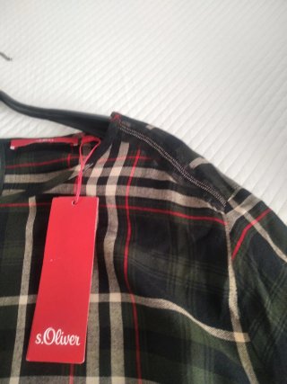 Vestido cuadros verde y rojo nuevo sin estrenar.