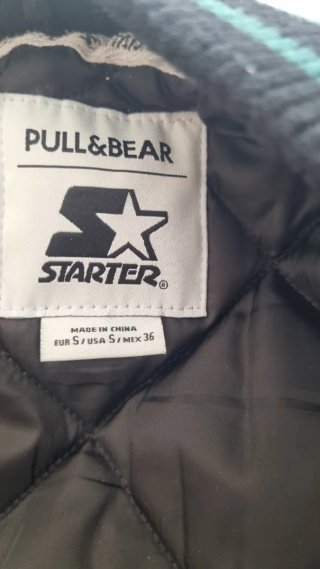 Bomber Starter Negra y Verde