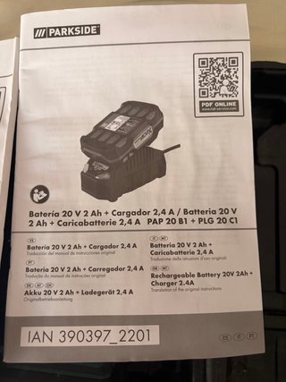 Taladro Atornillador Parkside 20V