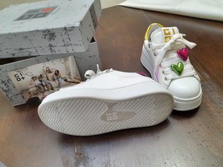Sneakers GIO+ bianche con cuori taglia 36
