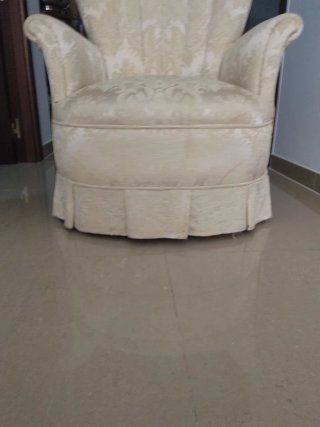 Poltrona stile Maria Antonietta beige