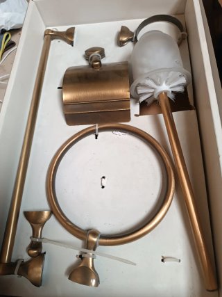 Set Accesorios Baño Dorado