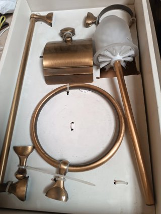 Set Accesorios Baño Dorado