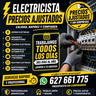 Electricista: Precios Ajustados y Confianza